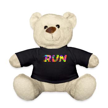 Course course déclaration motivation jogging sport - Nounours - noir - Devant