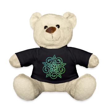 noeud celtique 20 e 5 - Nounours - noir - Devant