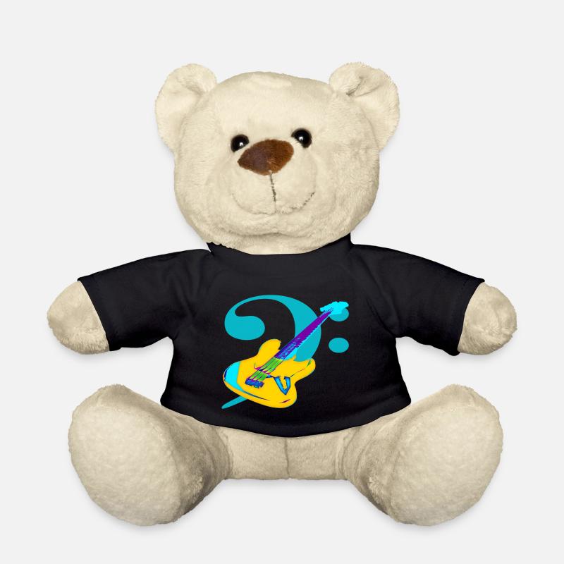 Bass Guitar Music Notes Clef - Teddy - Schwarz