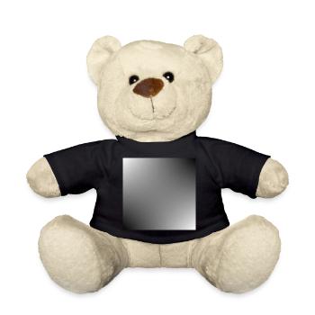 Modèle de texture de fond gris Personnaliser - Nounours - noir - Devant