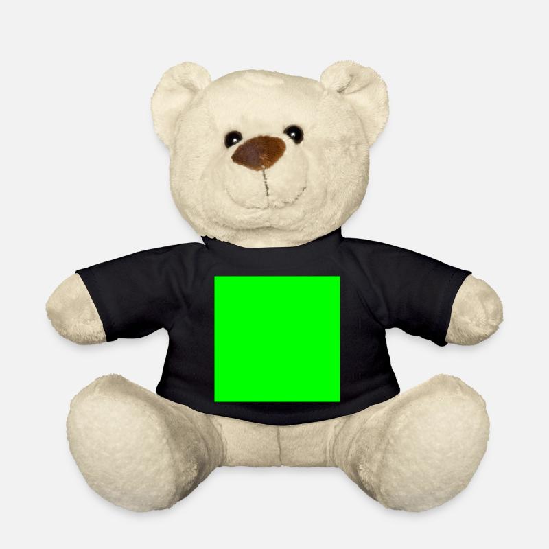 grüner Hintergrund Textur Vorlage personalisieren - Teddy - Schwarz