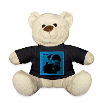DJ music headphones V.2 - Teddy Bear - black - Front