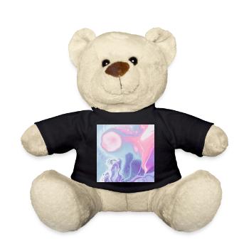 mouse pad colorful texture design - Teddy Bear - black - Front
