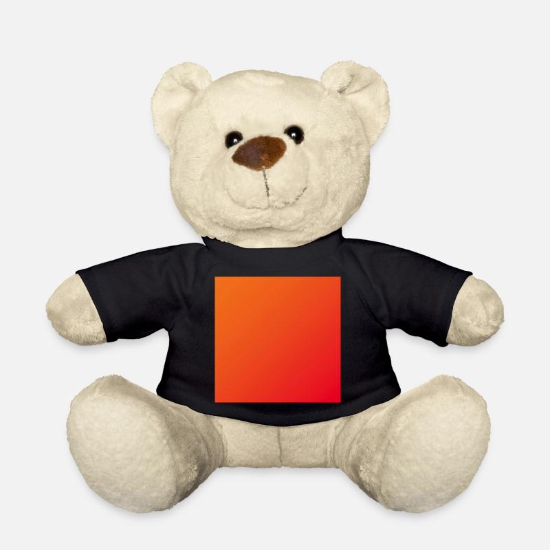 Orange Gradient - Teddy Bear - black