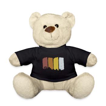 Camping camping caravan motorhome gift idea - Teddy Bear - black - Front