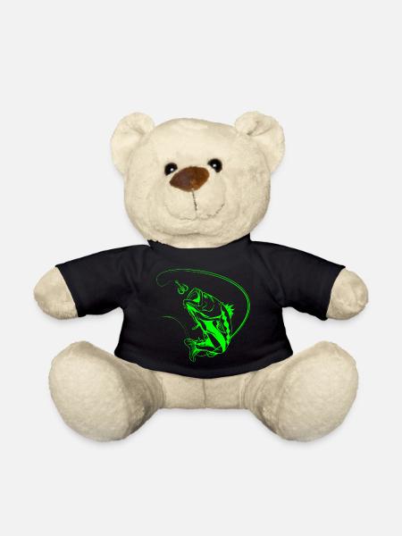 Leuchtender Angelfisch im Neon-Stil - Teddy - Schwarz