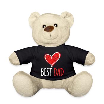 Best Dad Father's Day Favorite Papa Papa All the best - Teddy Bear - black - Front