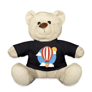 Ballon céleste coloré - Nounours - noir - Devant
