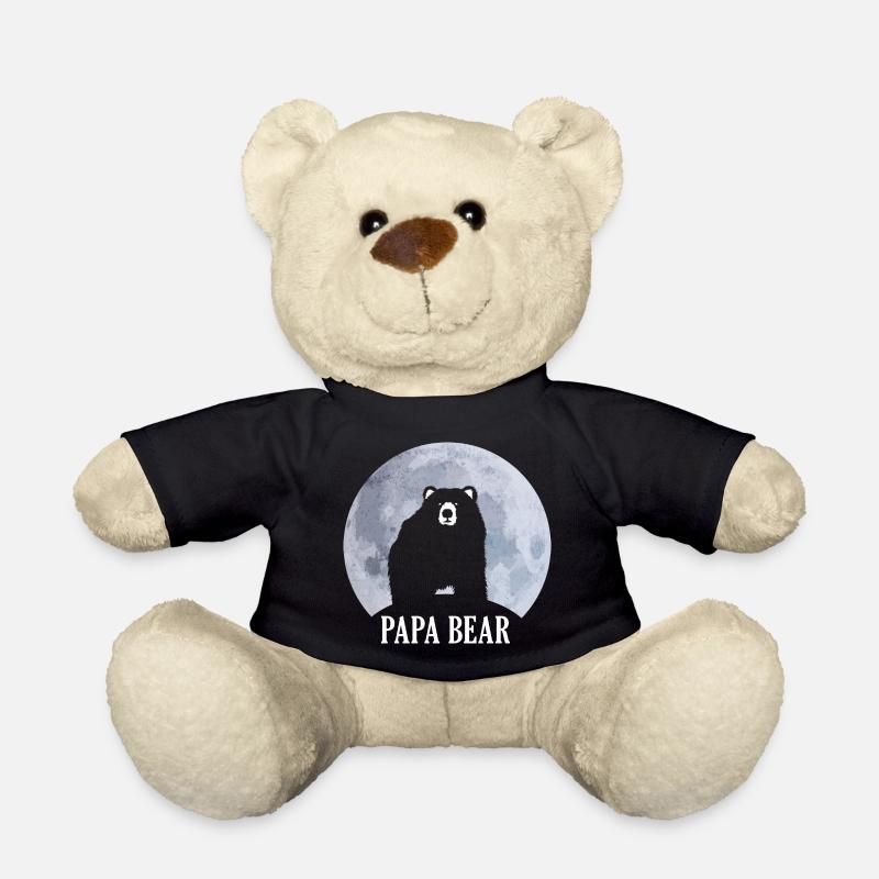 Papa Bear stolzer Vater Vatertag - Teddy - Schwarz