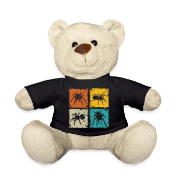 Tarantula retro Quadrate Spinne Liebhaber Tarantula - Teddy - Schwarz - Vorne