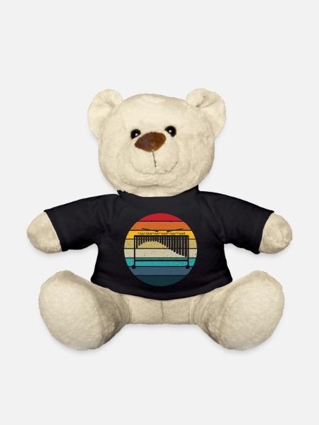 Marimba retro Sonnenuntergang - Marimba Instrument Geschenk - Teddy - Schwarz