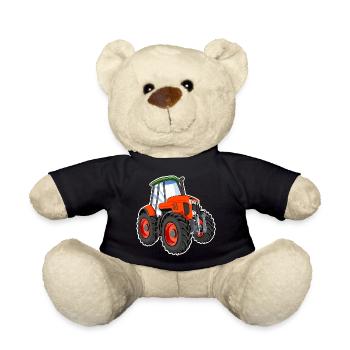 Tractor - Teddy Bear - black - Front