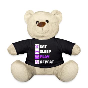 Manger dormir Répétition Gamer Controller Gamer Gamer Gamer - Nounours - noir - Devant
