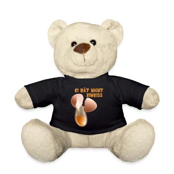 Ei rät nicht Ei weiß Lustiger Spruch - Teddy - Schwarz - Vorne