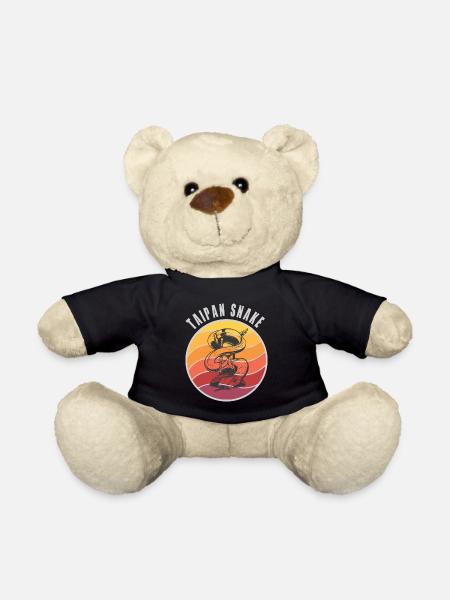 Taipan Schlangen Design / Geschenkidee - Teddy - Schwarz