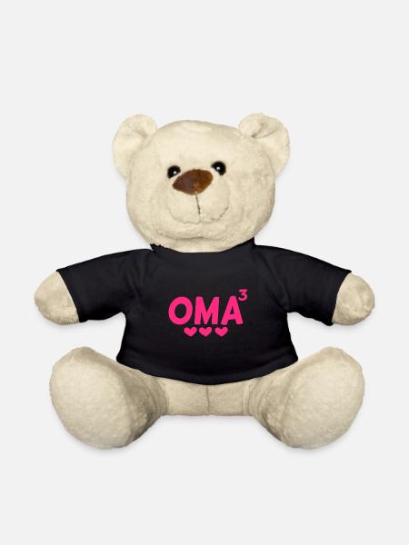 Oma hoch Drei - Dreifache Oma - Teddy - Schwarz