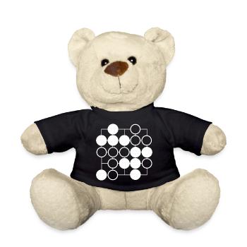 Go Brettspiel - Teddy - Schwarz - Vorne