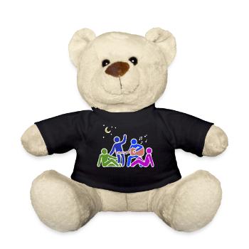 Freundschaft Buddy Beste Freunde - Teddy - Schwarz - Vorne