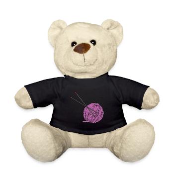 Pinkes Strickgarn - Teddy - Schwarz - Vorne