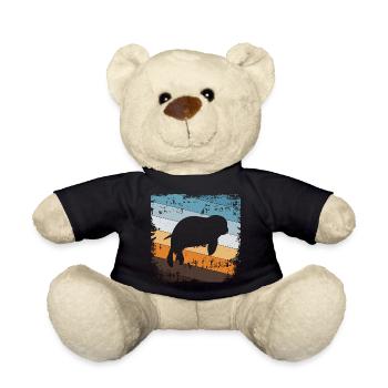 Seehund Robbe - Teddy - Schwarz - Vorne