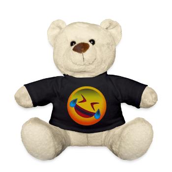Laughing face - Teddy Bear - black - Front