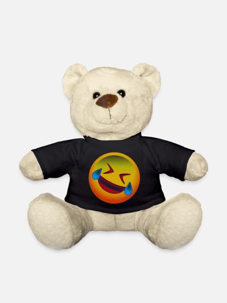 Visage rieur - Nounours - noir