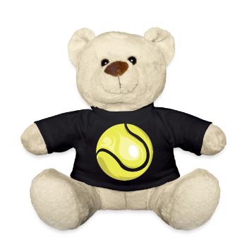 Icône de balle de tennis Joueur de tennis Club Équipe - Nounours - noir - Devant