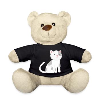 Katze Katzen - Teddy - Schwarz - Vorne