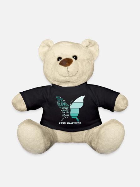 Ich bin der Sturm Ptsd Awareness Schmetterling - Teddy - Schwarz