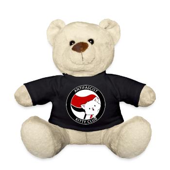 Antifascist Kitty Club Antifa Kawaii Cat - Nounours - noir - Devant