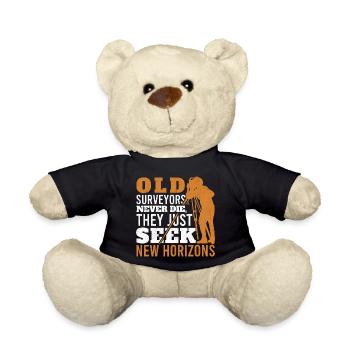 Old Surveyors Never The Tripod Grandpa Land - Teddy Bear - black - Front