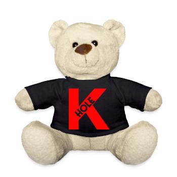 Keta K-Hole Party Goa Rave Techno Geschenk Club - Teddy - Schwarz - Vorne
