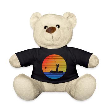 Pêcher pêcher rétro pêche pêche pêche - Nounours - noir - Devant
