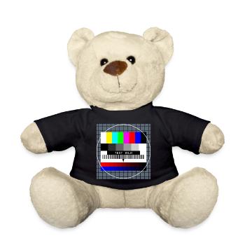 Retro Style Vintage Old School - Teddy - Schwarz - Vorne