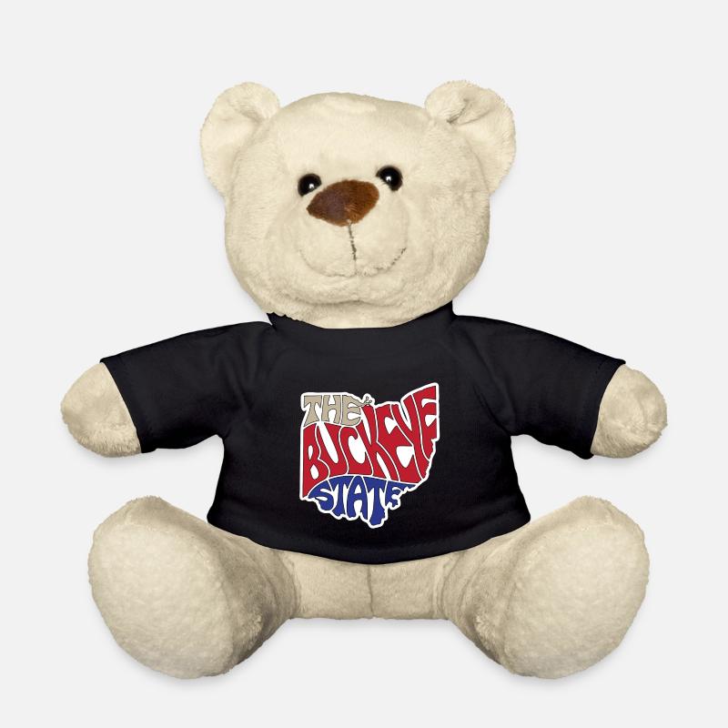 Die Buckeye State Ohio Karte Wortwolke - Teddy - Schwarz