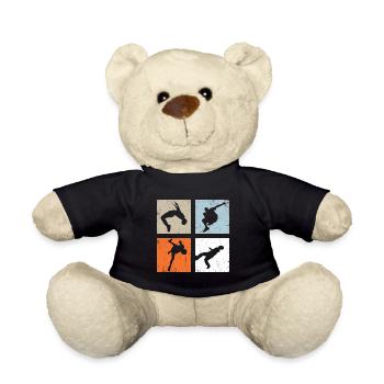 Parkour Vintage - Teddy Bear - black - Front