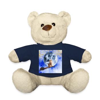 Cat wizard - Teddy Bear - french navy - Front