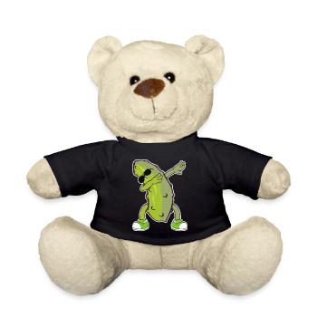 Dabbing Cucumber Dab Swag Swagger T-shirt Design - Teddy Bear - black - Front