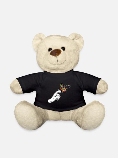 Schmetterling Autismus Bewusstsein - Teddy - Schwarz