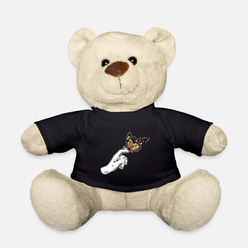 Schmetterling Autismus Bewusstsein - Teddy - Schwarz