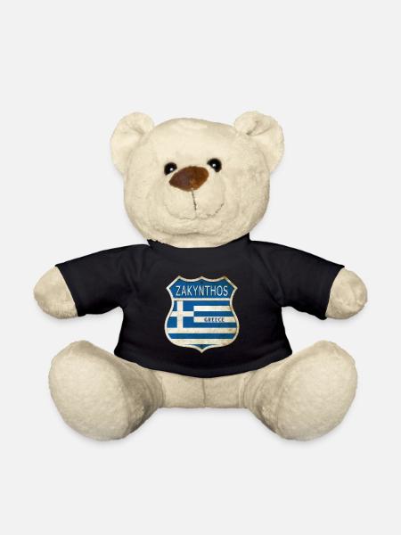 Zakynthos Griechenland Wappen Flaggen Design - Teddy - Schwarz
