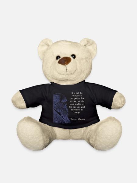 Zitieren Darwin Biologie Evolutionstheorie - Teddy - Schwarz