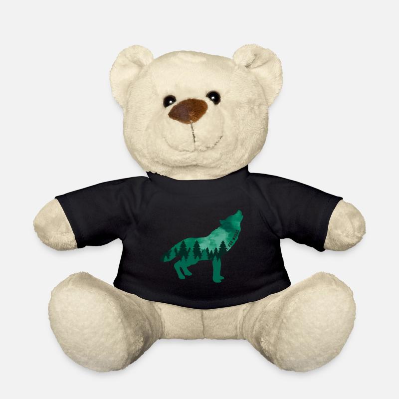 Klimawandel Umweltschutz Wolf Nachhaltig - Teddy - Schwarz