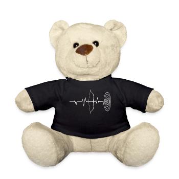 Prenez cette chemise accrocheuse "Heartbeat EKG - Nounours - noir - Devant