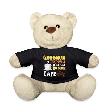 Café humour - Nounours - noir - Devant