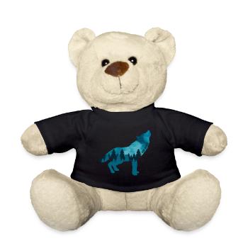 Changement climatique Protection de l’environnement Wolf Durable - Nounours - noir - Devant