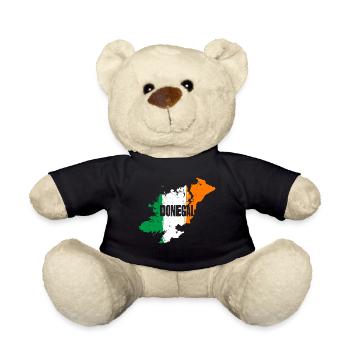 Donegal Ireland Flag | County Outline Map - Teddy Bear - black - Front