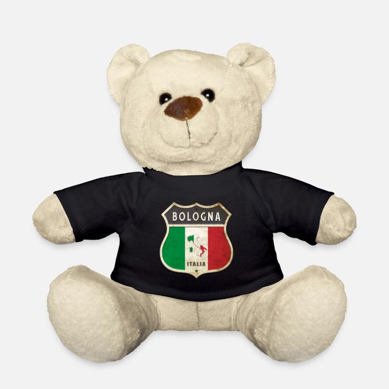Bologna Italien Wappen Flaggen Design - Teddy - Schwarz