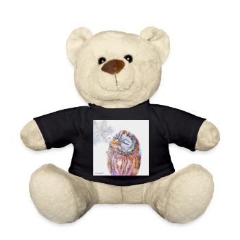 Eule - Teddy - Schwarz - Vorne