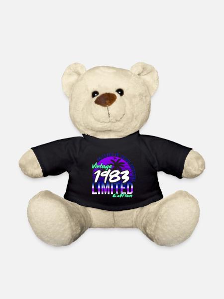 40ème anniversaire 1983 anniversaire idée cadeau rétro - Nounours - noir